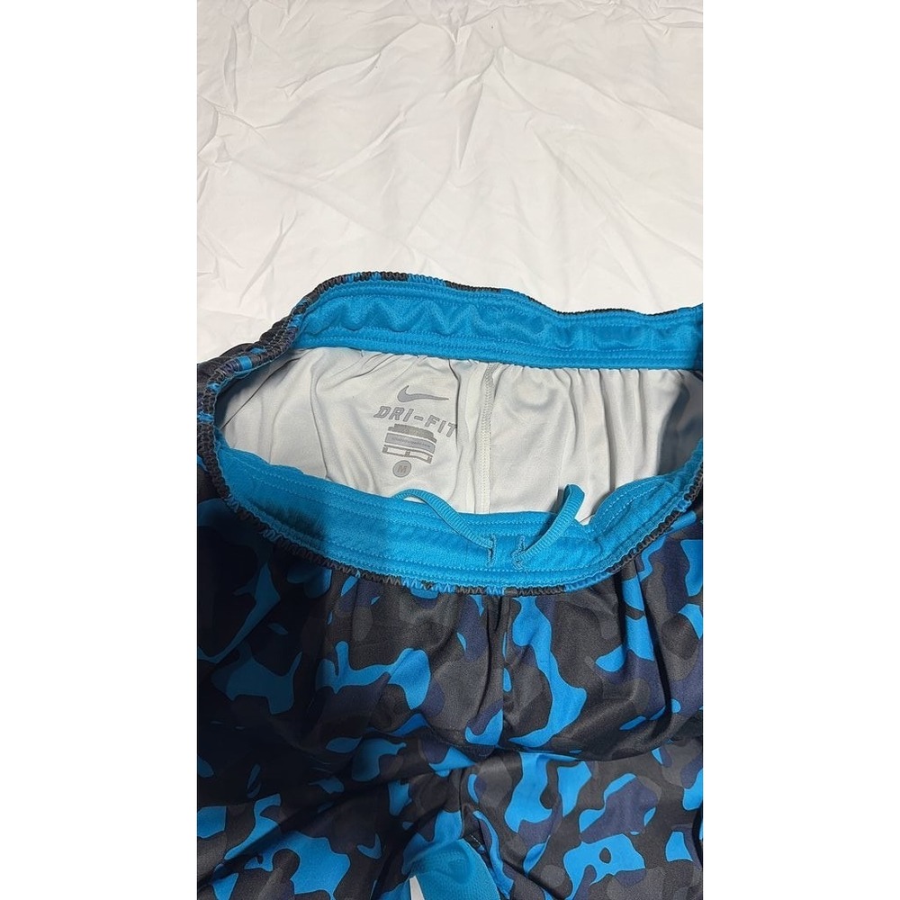 Nike Dri-FIT Blue Camo Athletic Shorts, Men's Medium